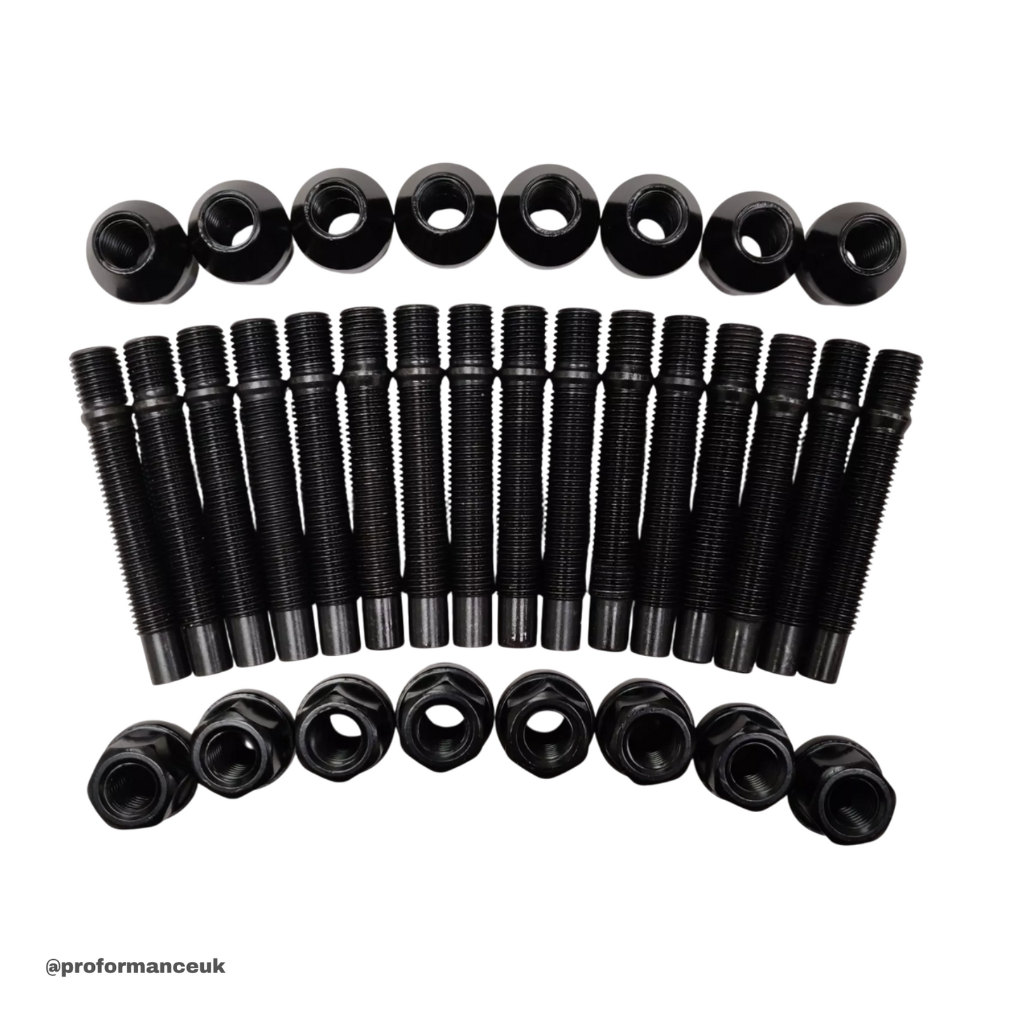 90mm STUD CONVERSION KIT M12X1.5 PACK OF 16 STUDS + NUTS