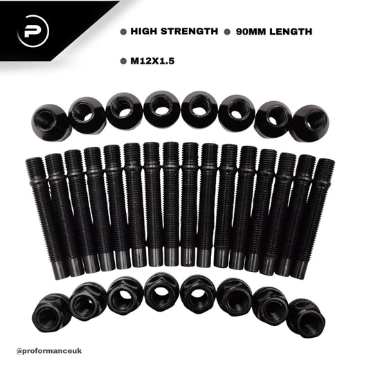 90mm STUD CONVERSION KIT M12X1.5 PACK OF 20 STUDS + NUTS