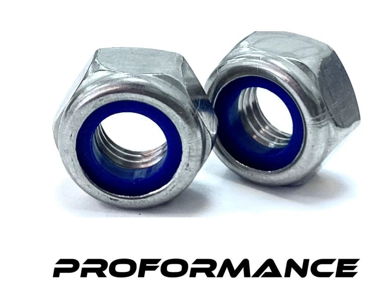 NYLOC NYLON INSERT LOCKING NUTS STAINLESS STEEL M12 M10 M8 M6 M5 M4